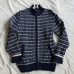 Zip knit cardigan